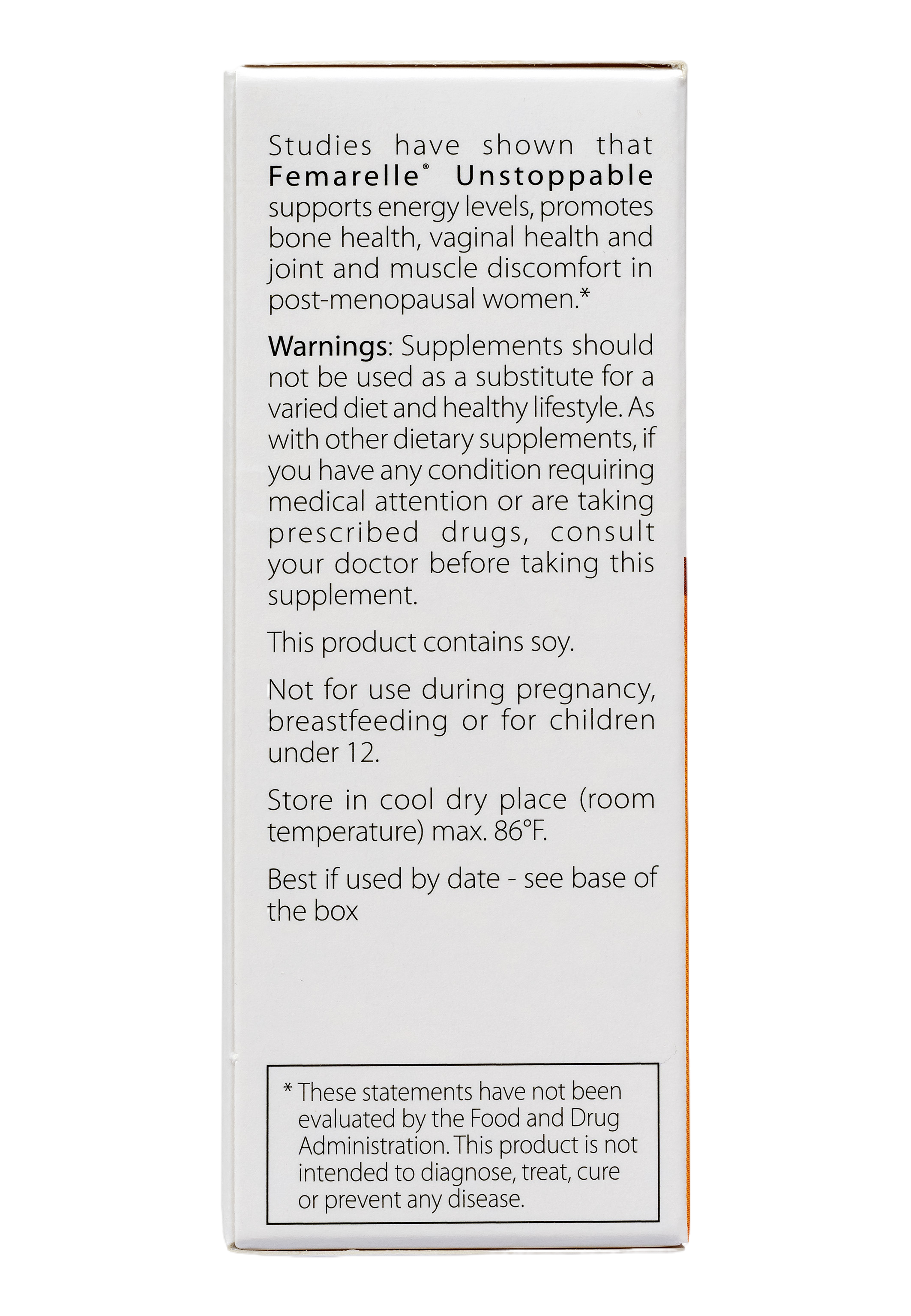 Studies have shown that Femarelle Unstoppable supports energy levels, promotes bone health, vaginal health, joints and muscles